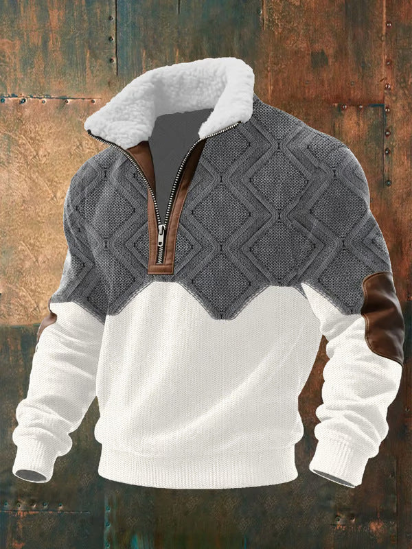 Grayson | Raised Collar Knit Sweater