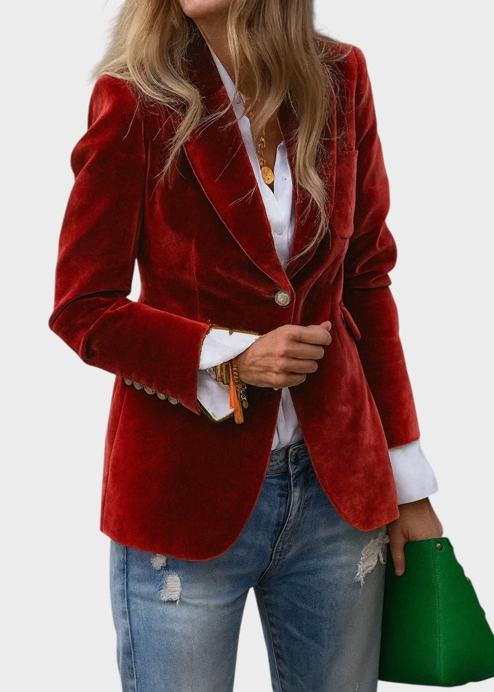 Clara | Blazer sartoriale elegante da donna con un solo bottone