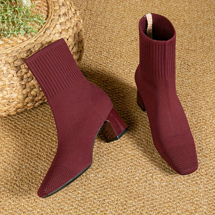 Elowen | Elegante Stretch-Strick-Stiefeletten für Damen