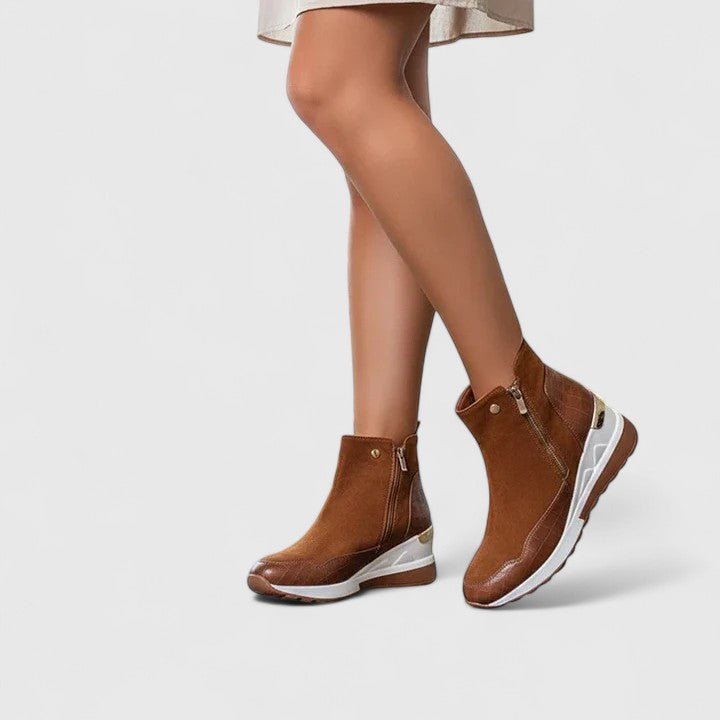 Novelle | Stivaletti ortopedici con zeppa alla caviglia, ergonomici ed eleganti da donna