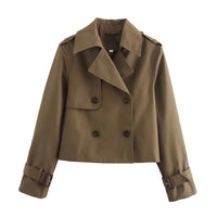 Celeste | Trench corto doppiopetto elegante da donna