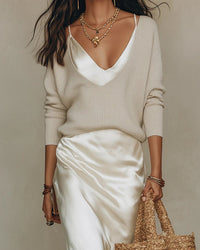 Monique | Two-Piece Knit Midi Dress Set