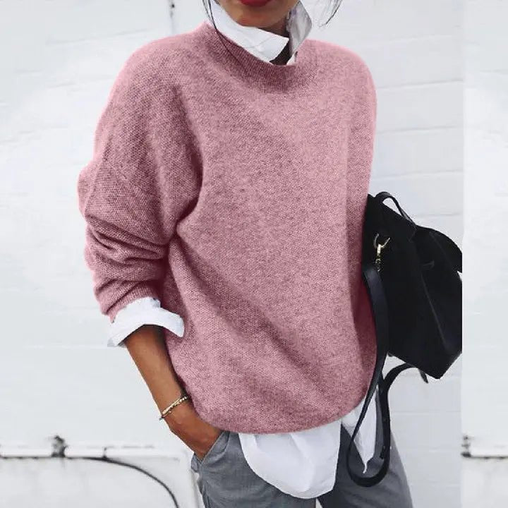 Aurelia | Relaxed-Fit Crew-Neck Cashmere Blend Sweater
