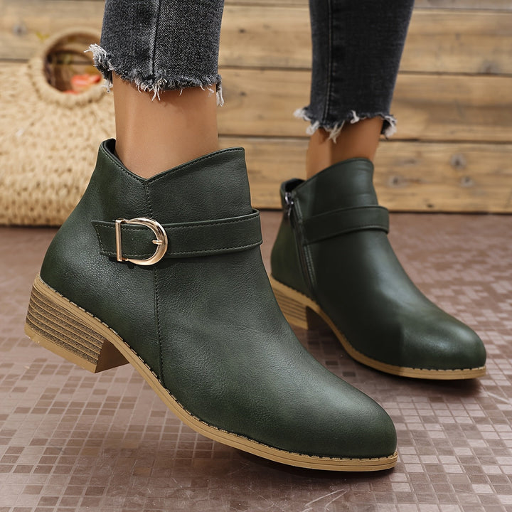 Velmira | Elegante Chelsea-Ankle-Boots für Damen mit Schnallendetail