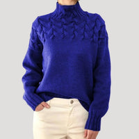 Freya | Women's Cable Knit Roll Neck Sweater