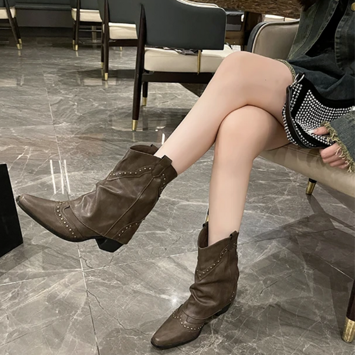 Sierra | Studded Western Cowboy Boots for Women