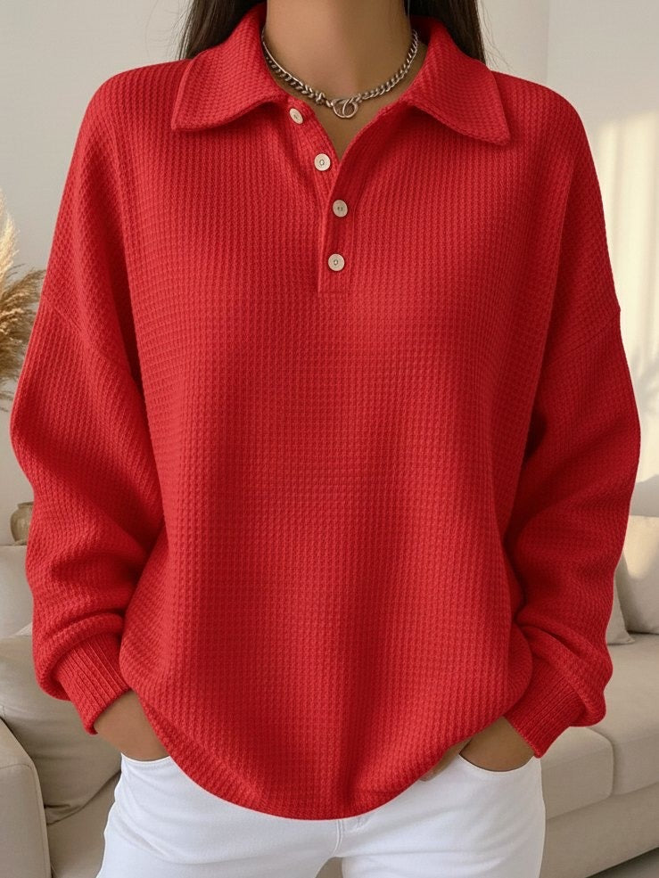 Brooke | Polo Collar Knit Sweater