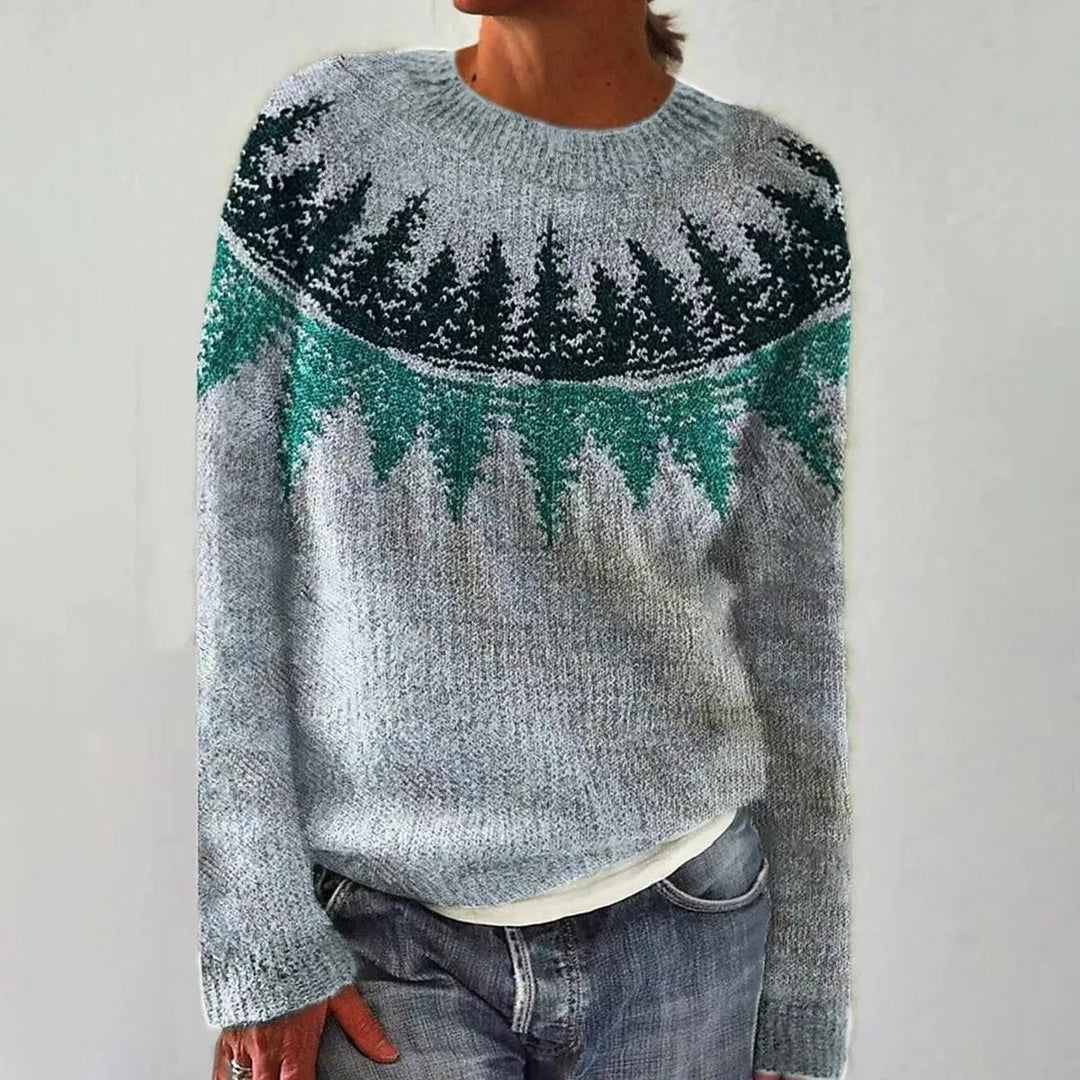 Sienna | Retro Striped Knit Sweater