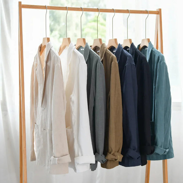 Terran | Lässiger Blazer mit entspannter Passform in Erdtönen für Herren