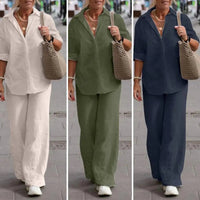 Solene | Completo elegante in lino a due pezzi