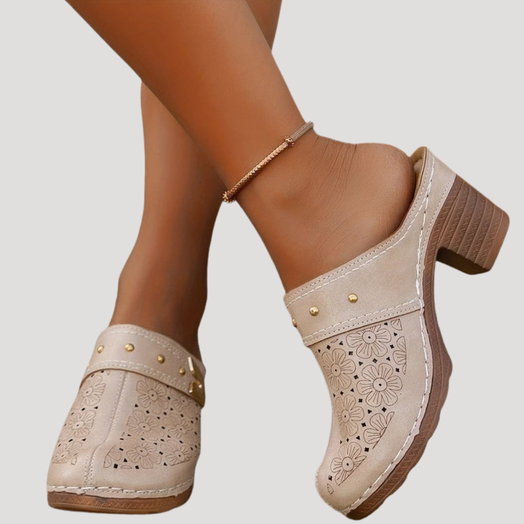 Alice | Klassische Clogs mit Blockabsatz für Damen