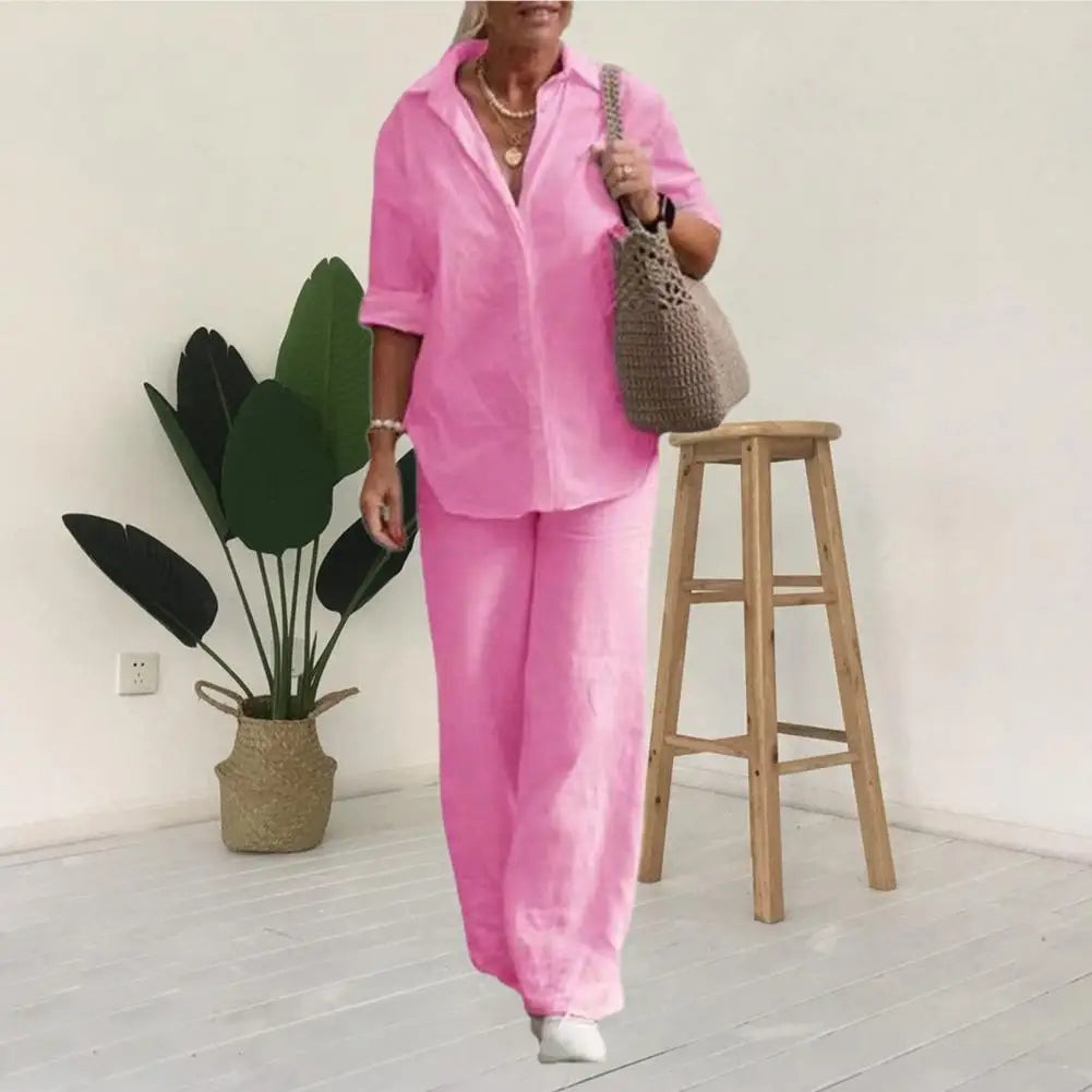 Solene | Completo elegante in lino a due pezzi