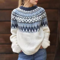 Freya | Wollpullover mit nordischem Muster