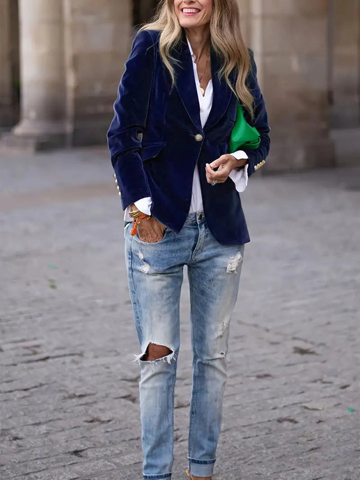 Aurora | Blazer lussuoso da donna in velluto intramontabile