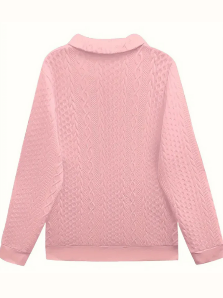 Aurelia | Cable Knit Zip-Up Sweater