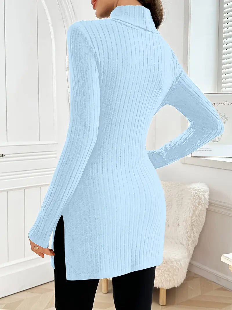 Sarah | Slim Fit Sweater – Elegant Long Sleeve Style for Women