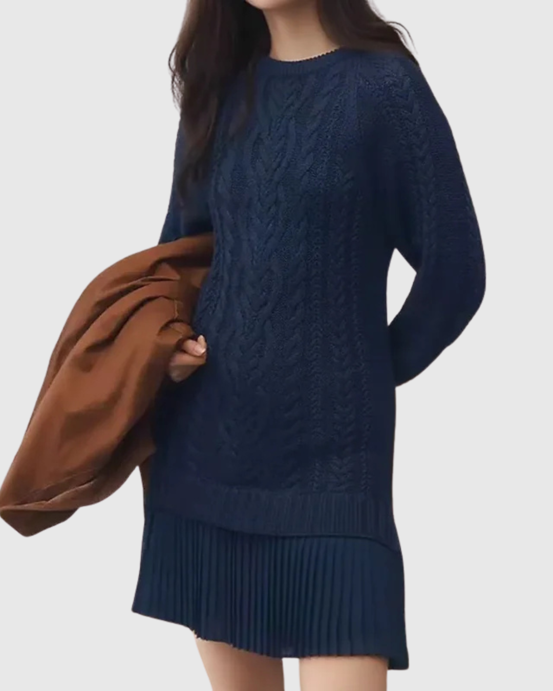Celeste | Cable Knit Sweater Dress