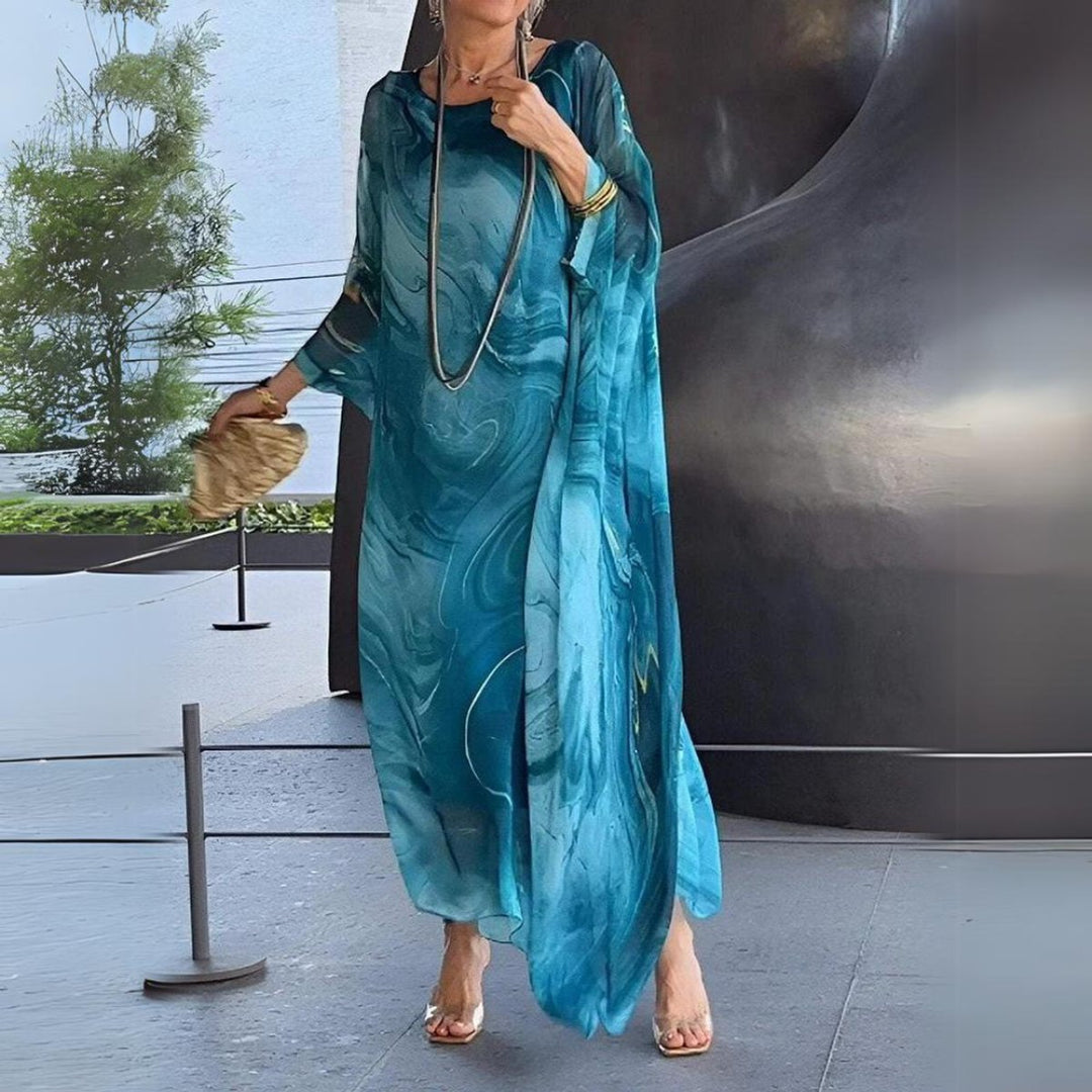 Sorelle | Women's Long Sleeve Flowing Maxi Evening Dress