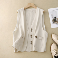 Maribel | Relaxed Button-Front Women’s Layering Vest