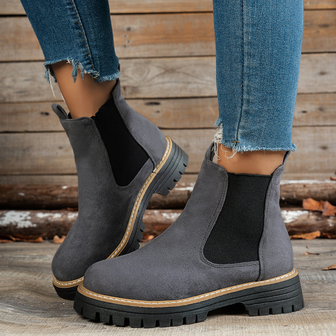 Aurelia | Stylische Chelsea-Stiefeletten mit dicker Sohle für Damen