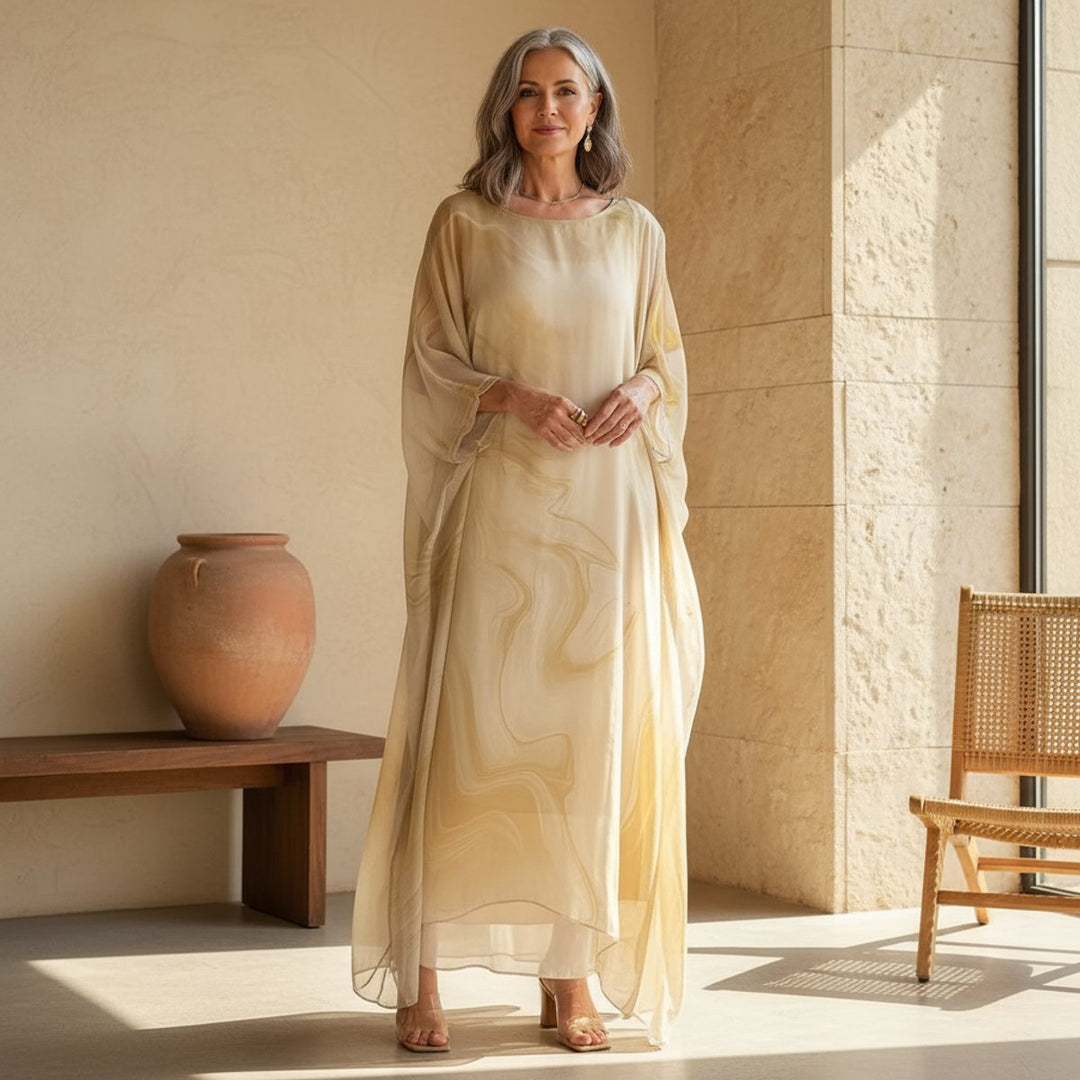 Sorelle | Women's Long Sleeve Flowing Maxi Evening Dress