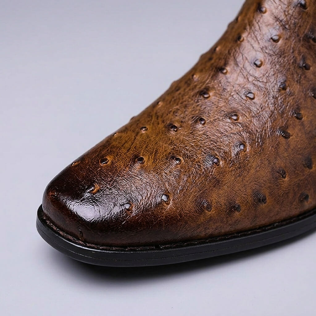 Sterling | Vintage-Stiefel aus Straußenleder