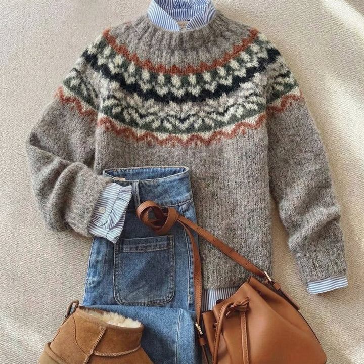 Eleanor | Nordic Heritage Knit Sweater – Classic Style
