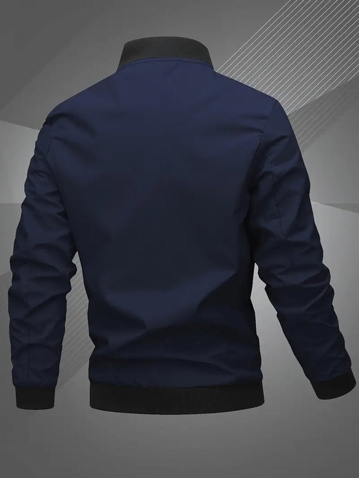 Mariselle | Men's Casual Regular-Fit Polyester Bomber Jacket