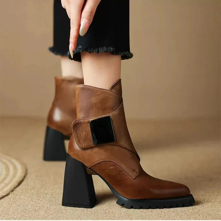 Michelle | Bequeme und elegante moderne Stiefel mit Blockabsatz
