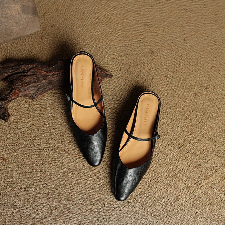 Valerisse | Mules in pelle con punta affusolata