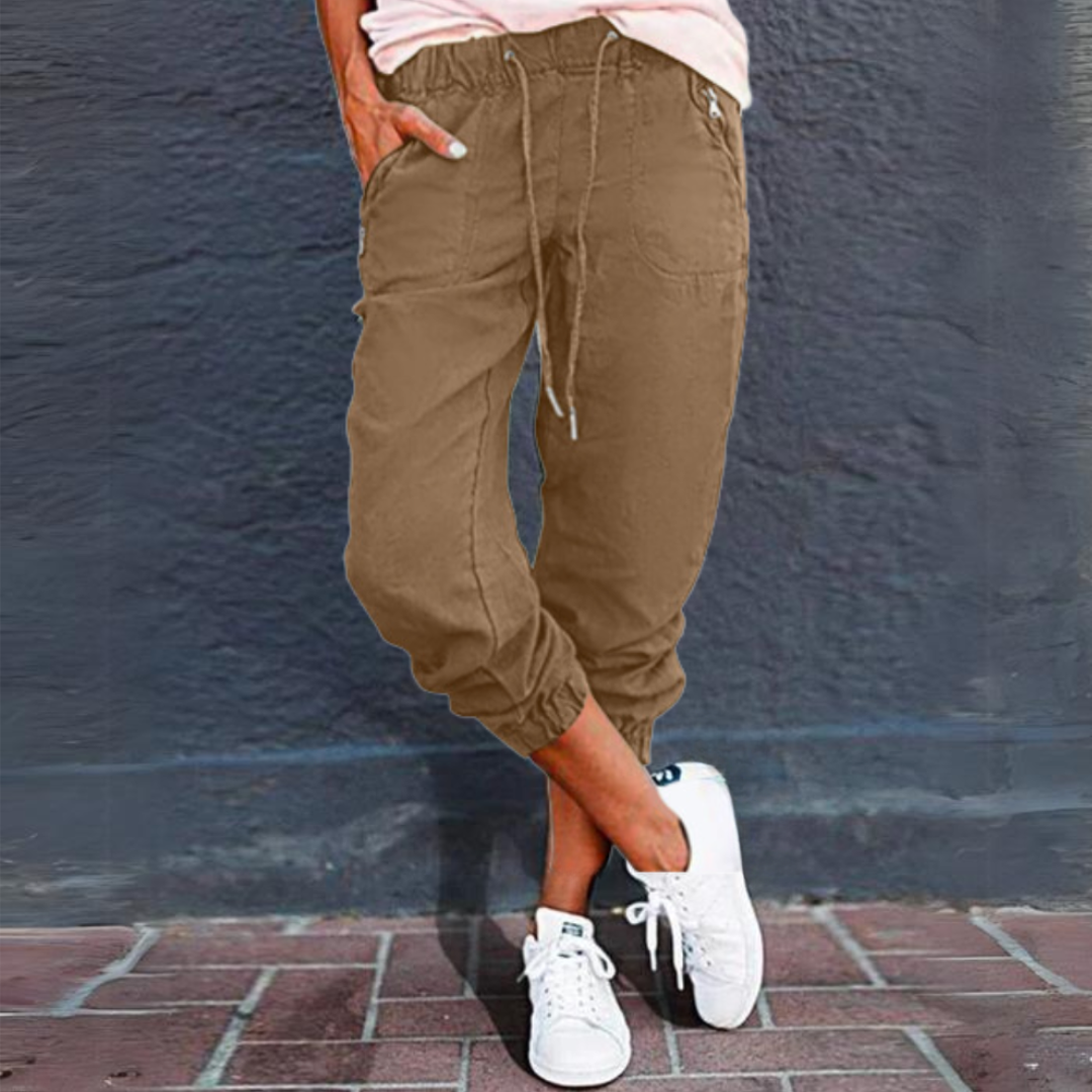 Calista | Casual Drawstring Cargo Pants