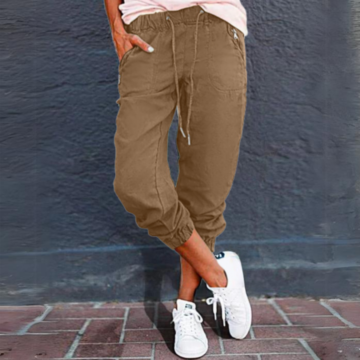 Calista | Casual Drawstring Cargo Pants