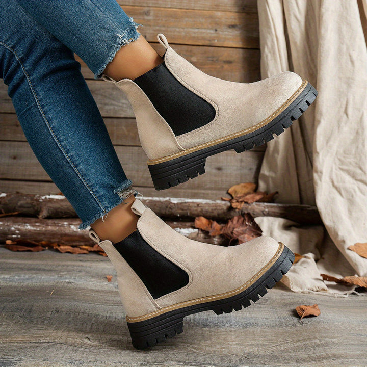 Aurelia | Stylische Chelsea-Stiefeletten mit dicker Sohle für Damen
