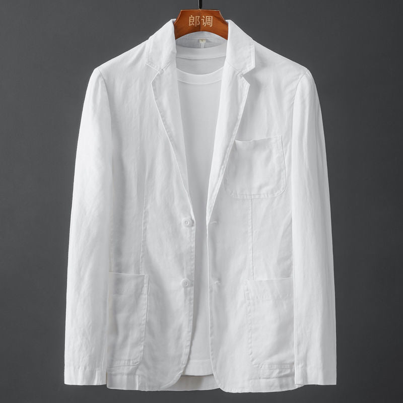 Julian | Blazer in lino dalla vestibilità morbida e dallo stile intramontabile