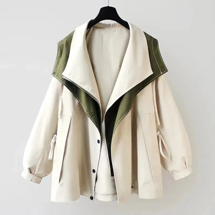 Dahlia | Stilvoller Oversize-Trenchcoat für Damen, wasserdicht