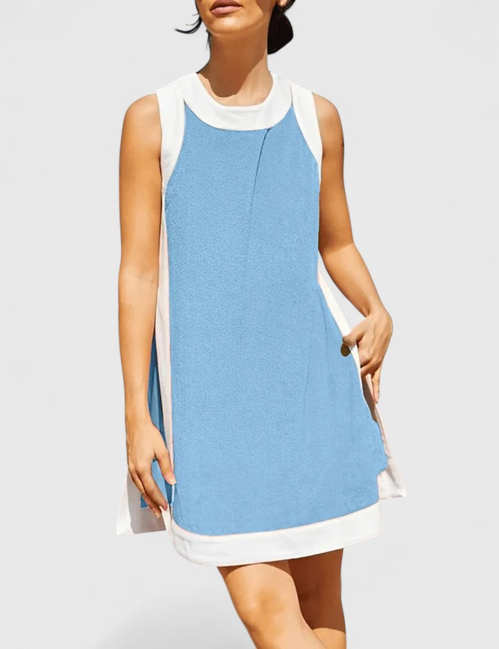 Amélie | Colourblock Sleeveless Shift Dress