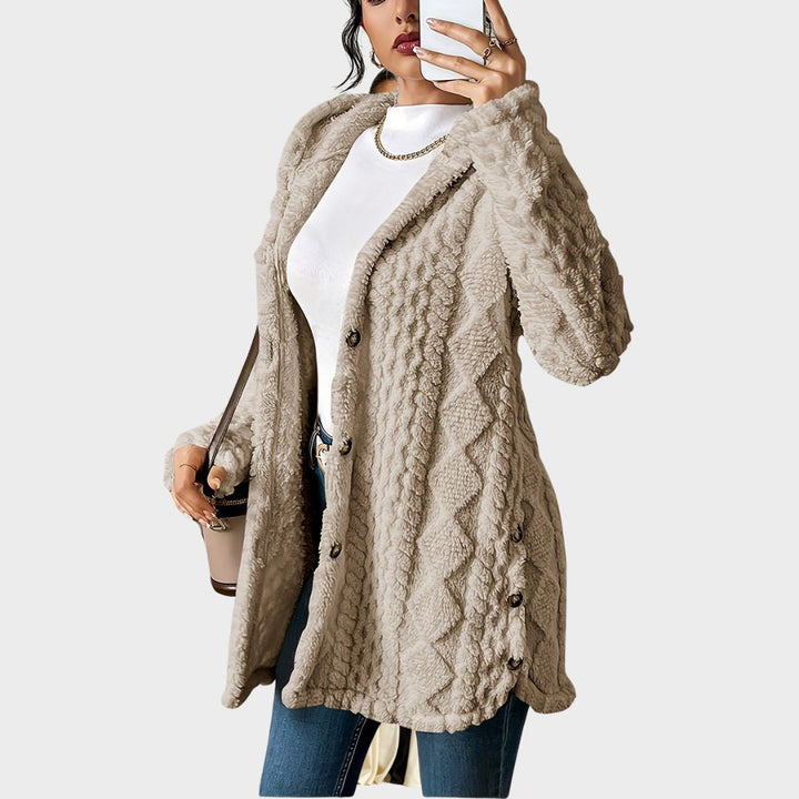 Celestia | Cozy Plush Women’s Hooded Cardigan