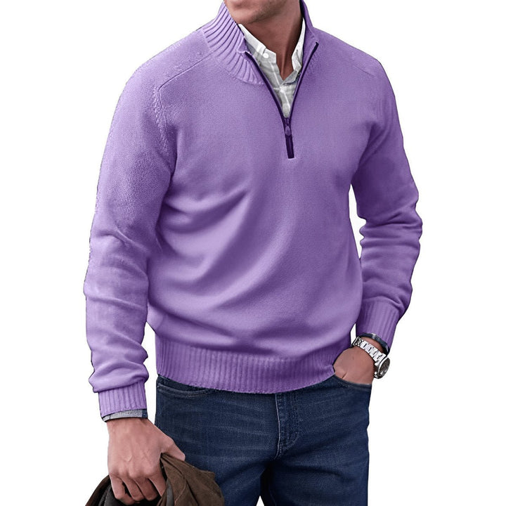 Elias | Knit Sweater – Regular Fit with Quarter-Zip for Men