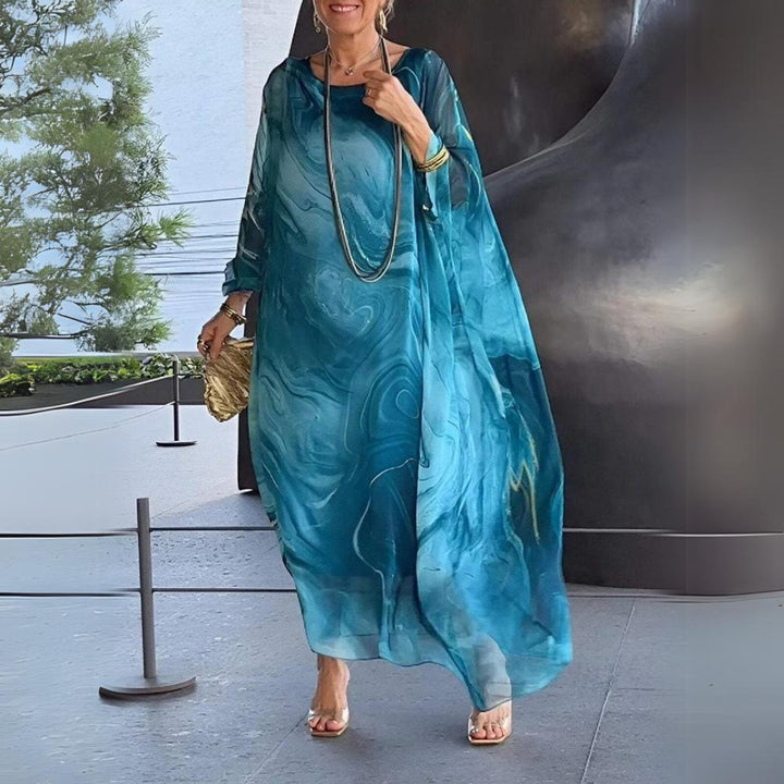 Sorelle | Women's Long Sleeve Flowing Maxi Evening Dress