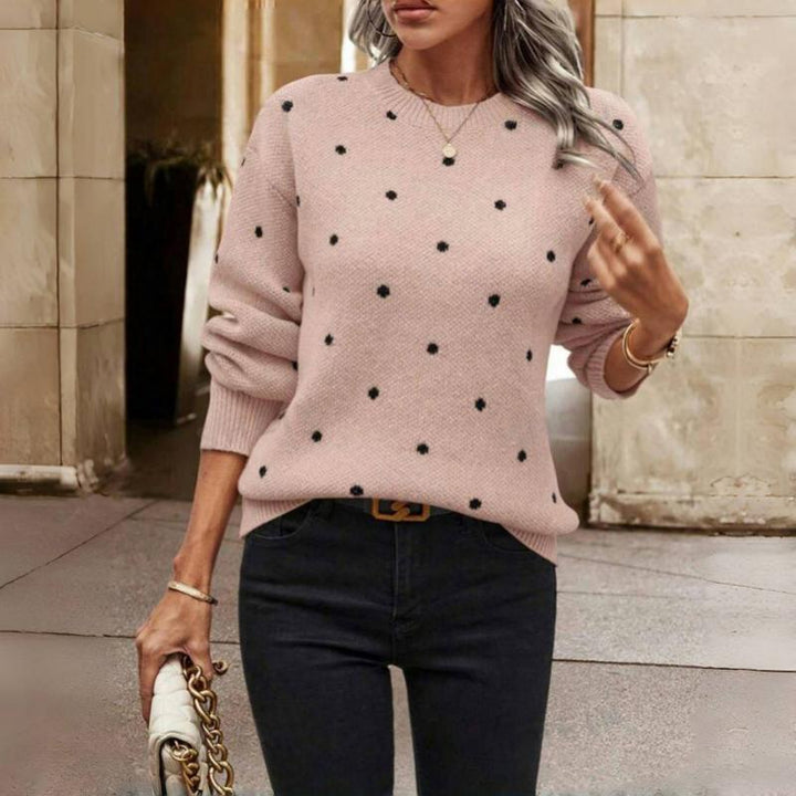 Aurelia | Dotted Knit Relaxed-Fit Sweater
