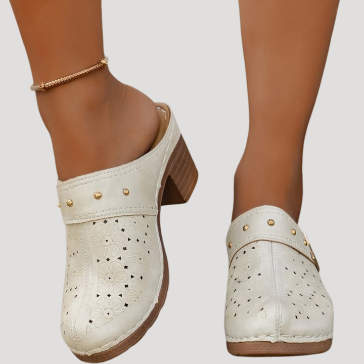 Alice | Klassische Clogs mit Blockabsatz für Damen