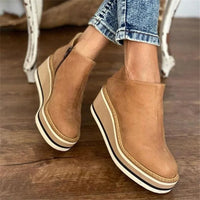Celestria | Stivaletti da donna eleganti con zeppa, platform e cerniera