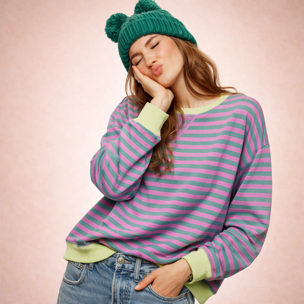 Elena | Trendy and Cozy Oversized Women's Sweatshirt