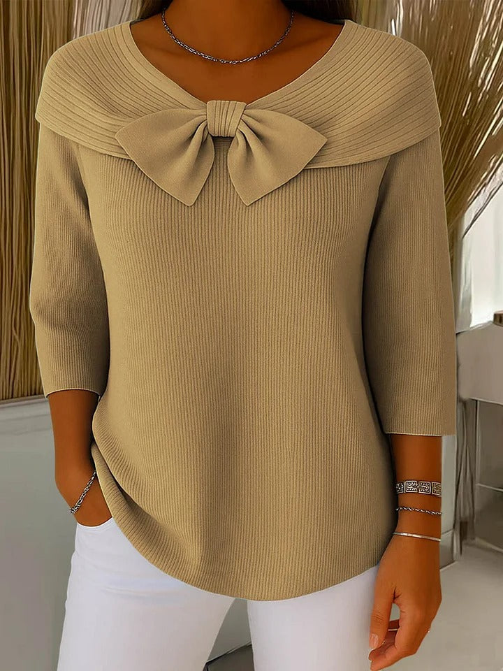 Claire | Bow Detail Knit Sweater