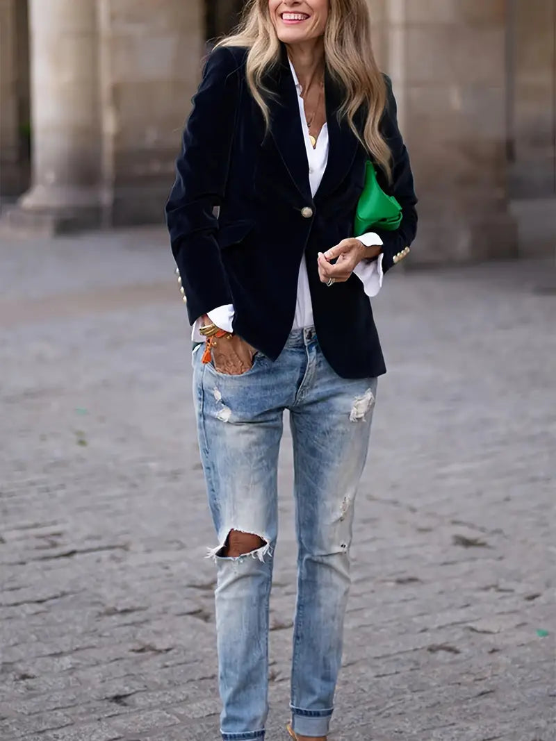 Aurora | Blazer lussuoso da donna in velluto intramontabile
