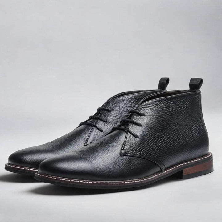 Bramwell | Stivaletti chukka ortopedici classici da uomo in ecopelle liscia