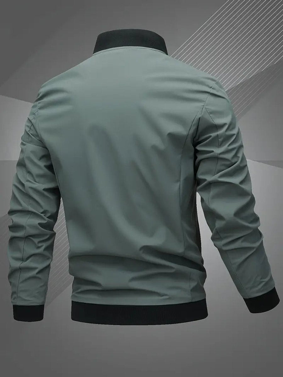 Mariselle | Men's Casual Regular-Fit Polyester Bomber Jacket