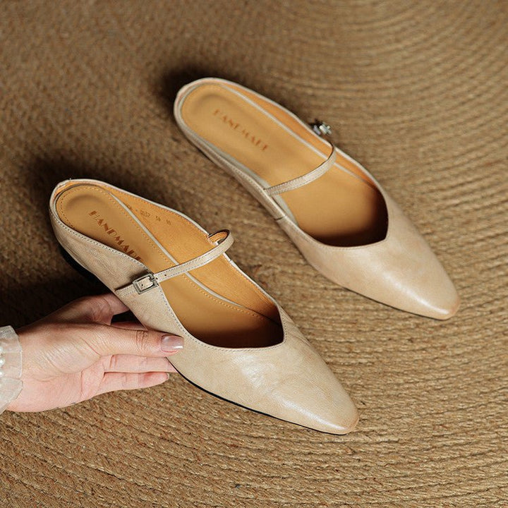 Valerisse | Mules in pelle con punta affusolata