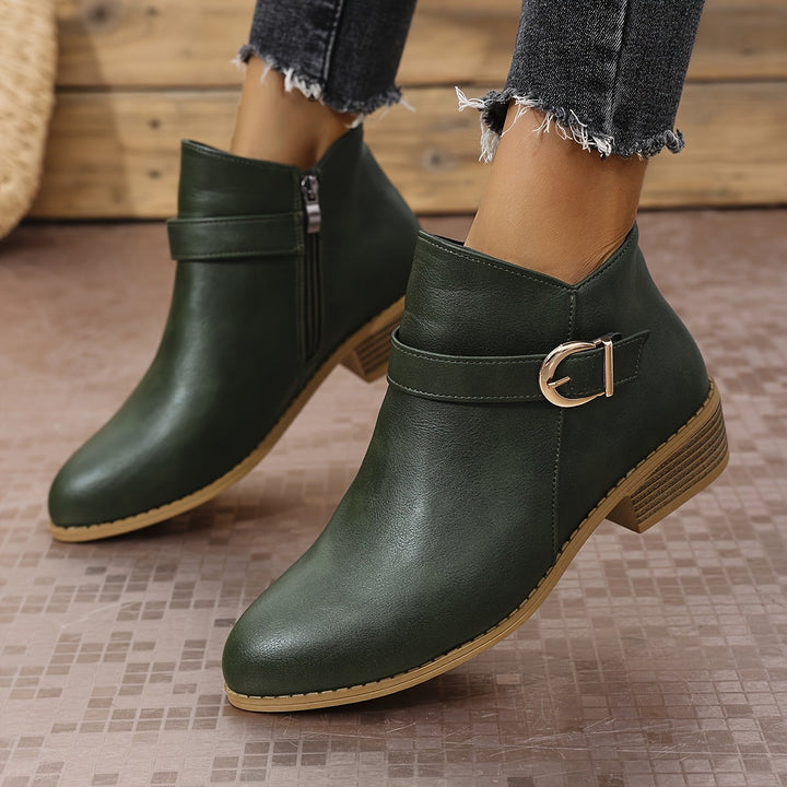 Velmira | Elegante Chelsea-Ankle-Boots für Damen mit Schnallendetail