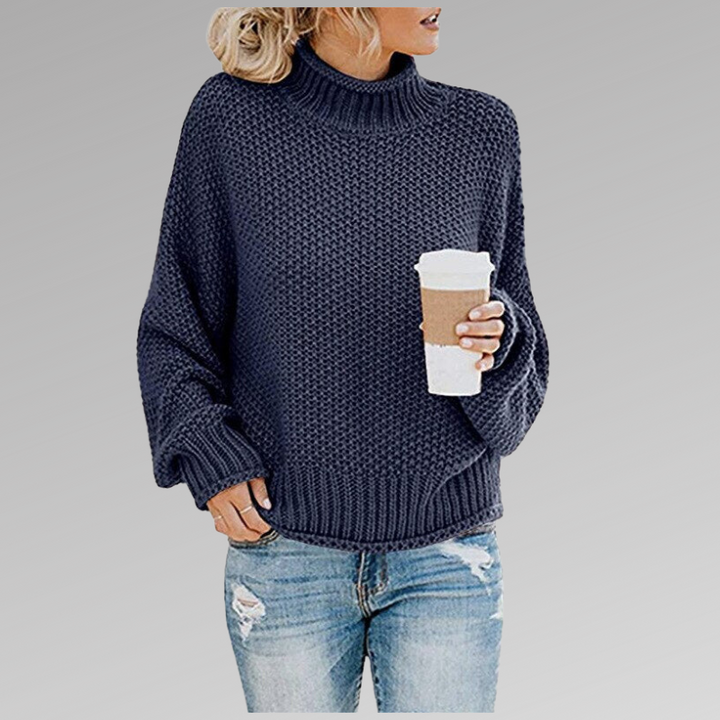Victoria | Strickpullover mit hohem Kragen